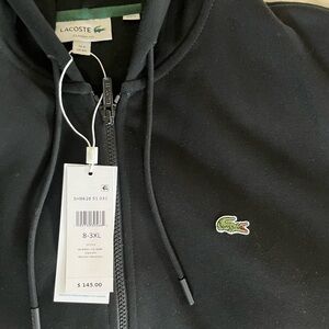NWT Lacoste Zipfront Hoodie